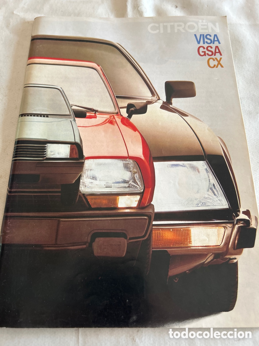 Carros e motociclos: Catalogo publicidad Citroen Visa/Gsa/Cx. 1982