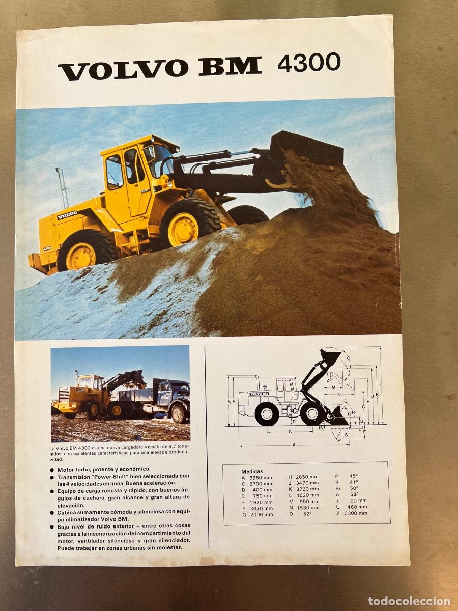 Carros e motociclos: CATALOGO MAQUINA CARGADORA VOLVO BM 4300 FOLLETO