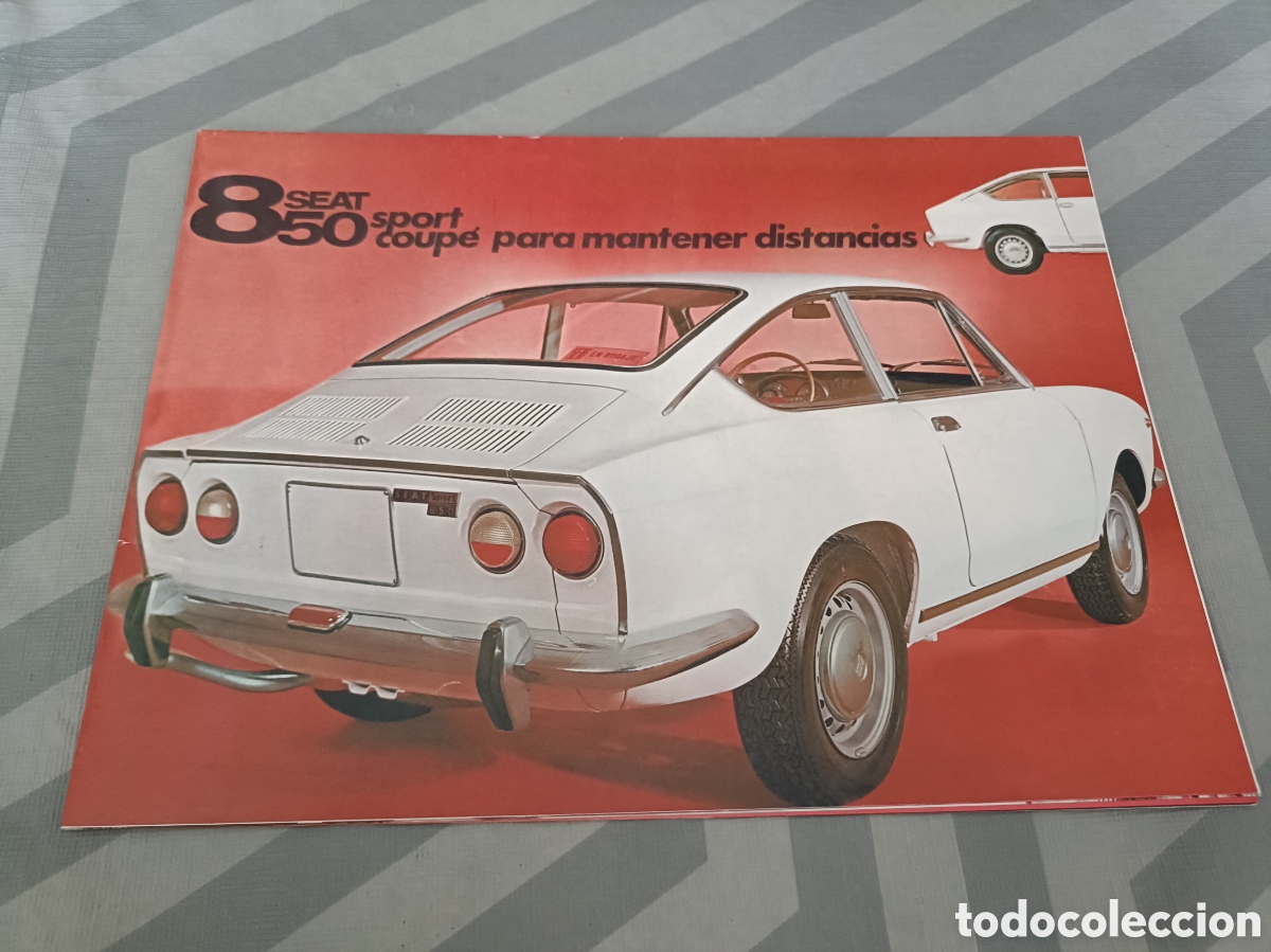 Carros e motociclos: Cat&aacute;logo desplegable SEAT 850 Sport Coup&eacute; de 1970
