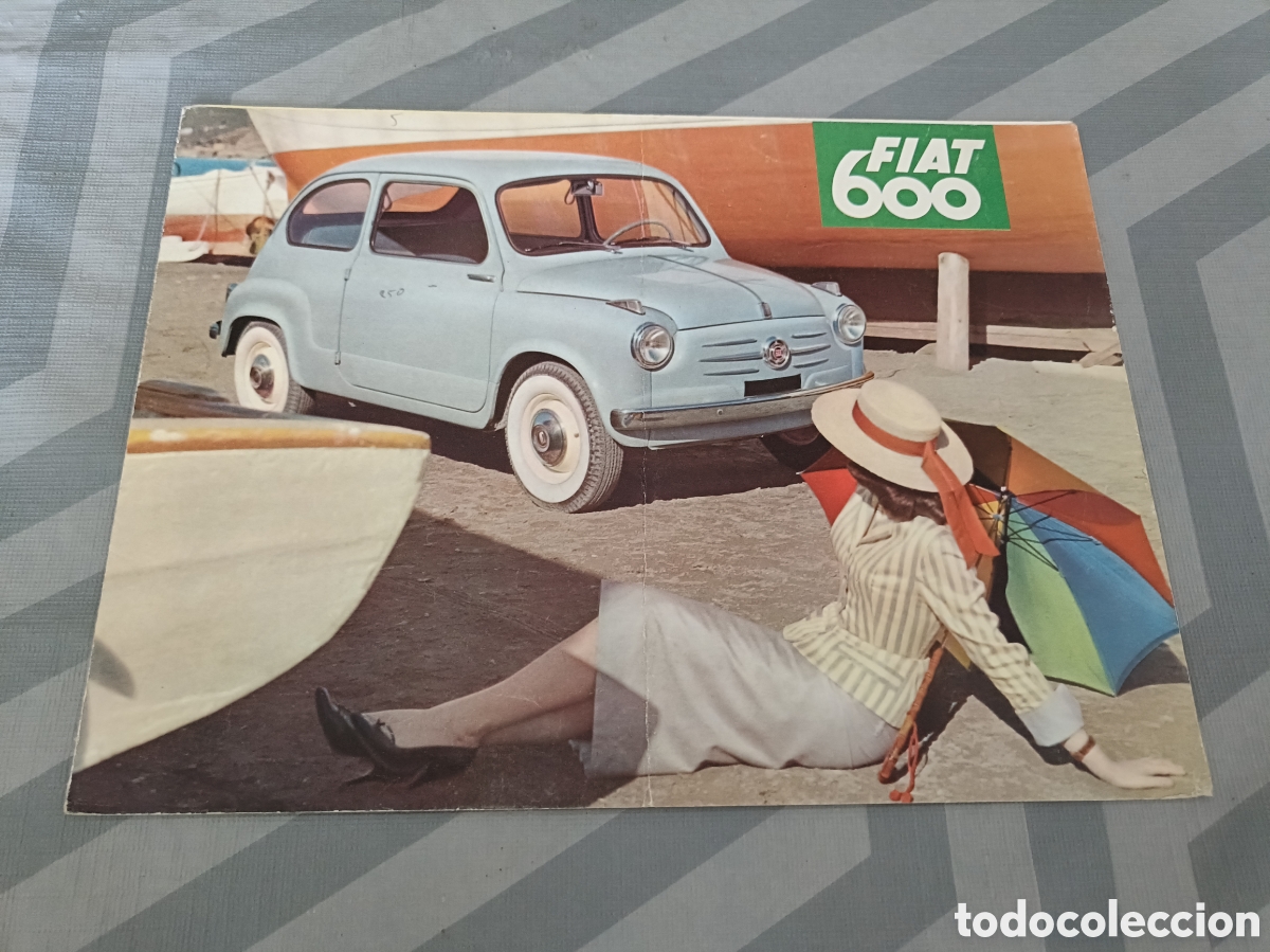 Automobili e Motociclette: Cat&aacute;logo original del FIAT 600 de 1957 en franc&eacute;s