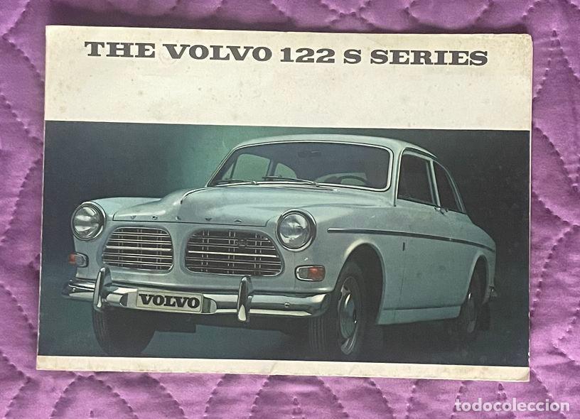 Coches y motocicletas: CATALOGO PUBLICITARIO DESPLEGABLE COCHE AUTOMOVIL VOLVO 122 S IDIOMA INGLES