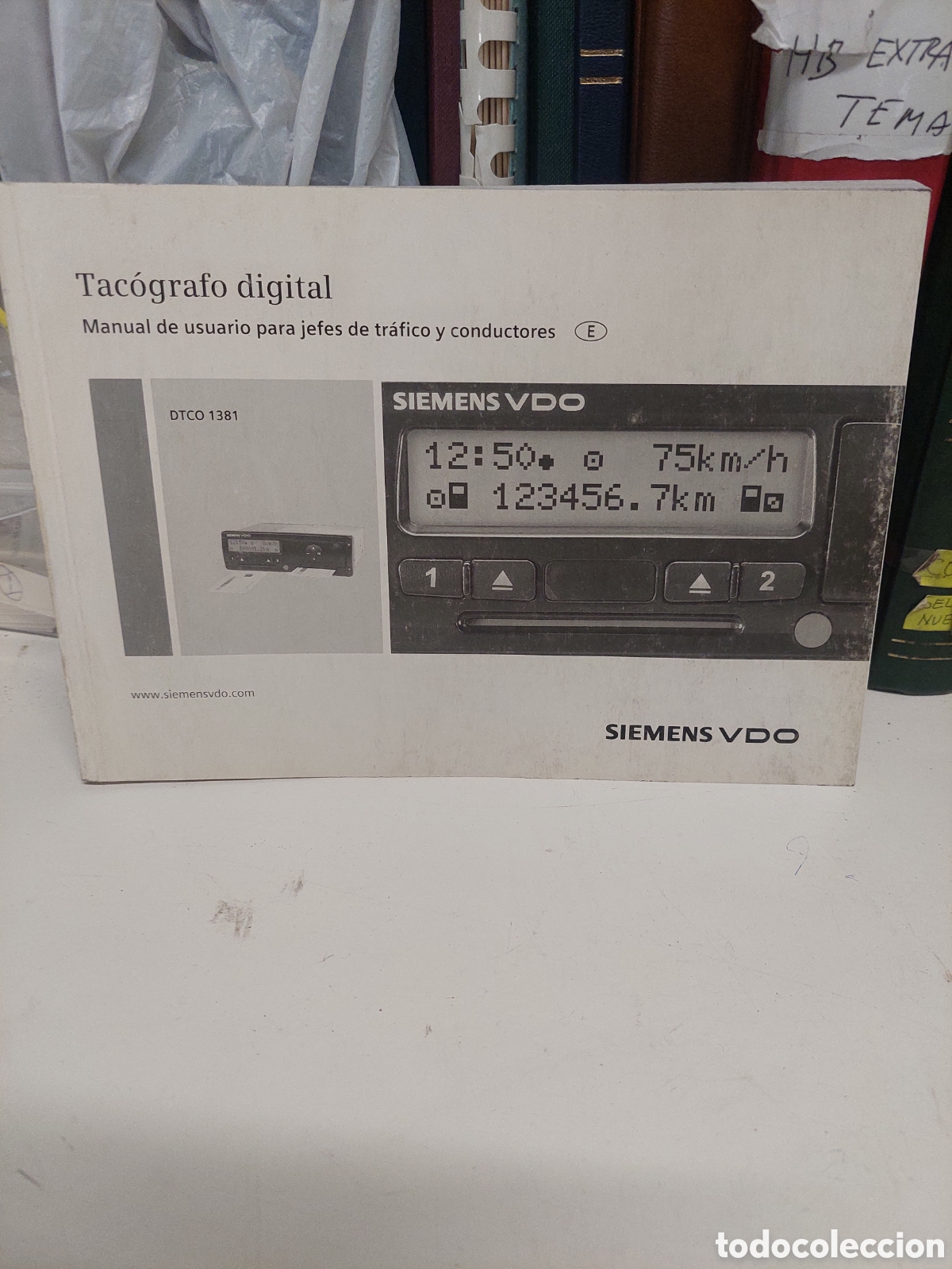 Coches y motocicletas: CAT&Aacute;LOGO TACOGRAFO SIEMENS VDO