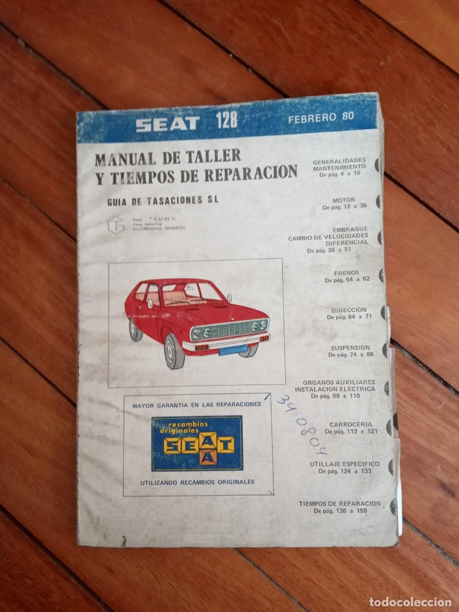Coches y motocicletas: MANUAL TALLER SEAT 128