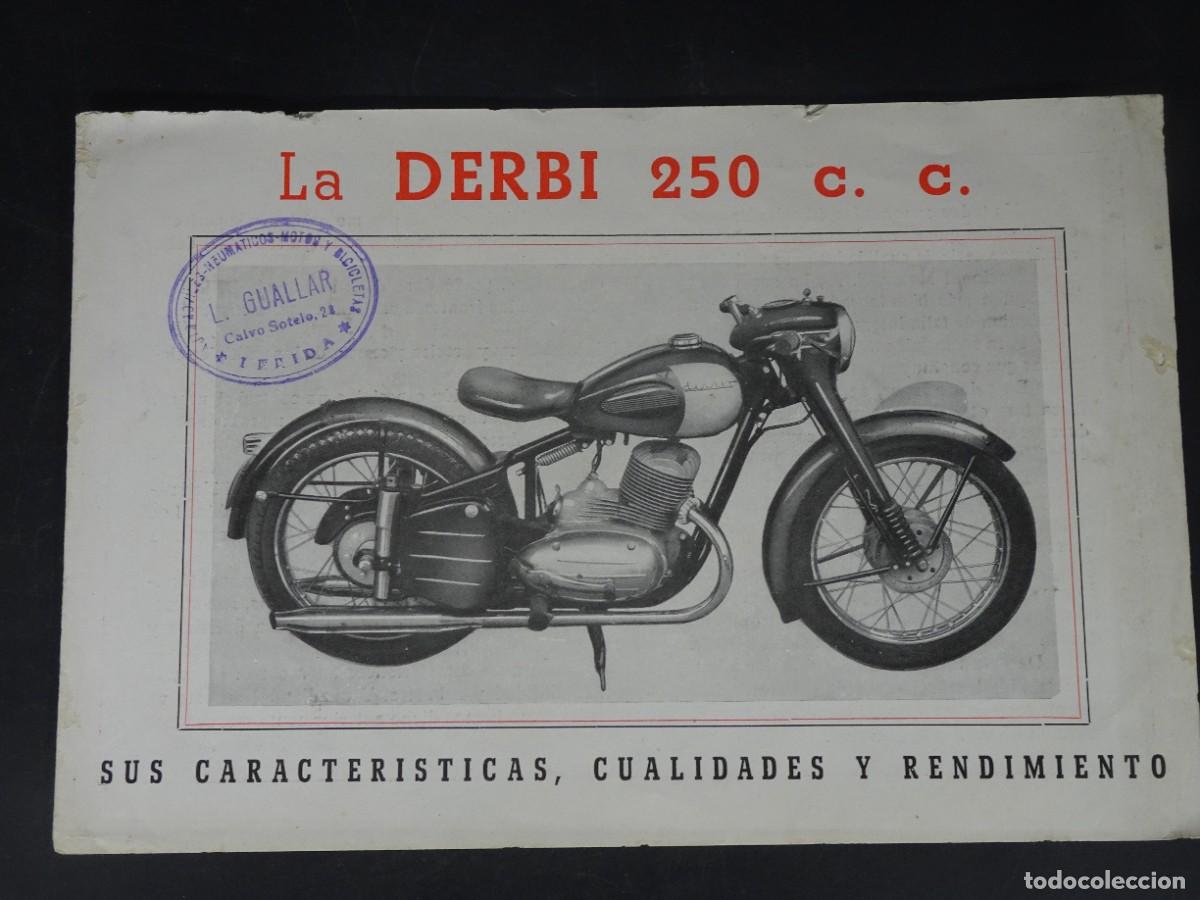 Automobili e Motociclette: ANTIGUO CAT&Aacute;LOGO MOTO DERBI 250 CC, VER FOTOS