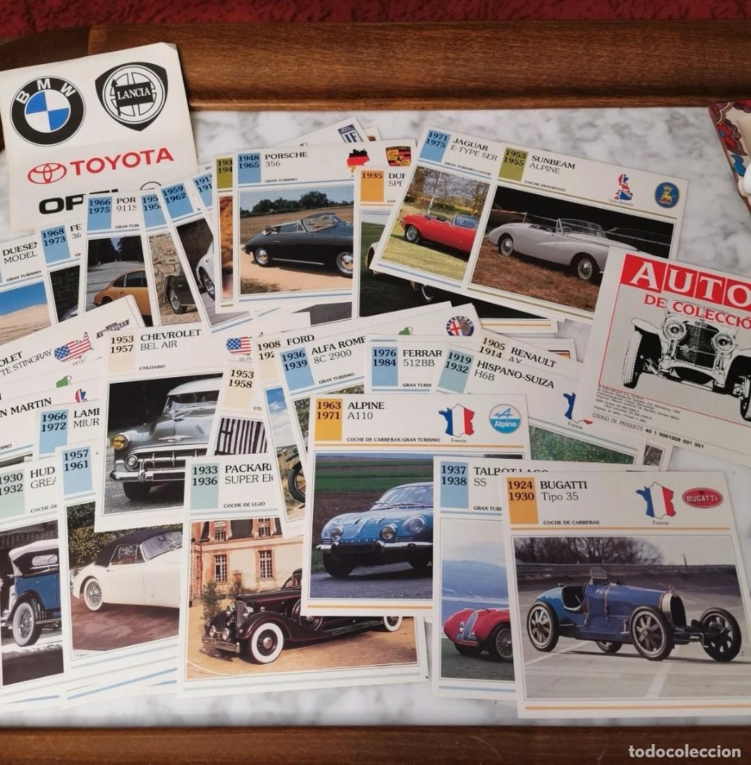 Coches y motocicletas: Autos de Colecci&oacute;n Planeta DeAgostini 1992 &ndash; Lote completo 60 fichas + pegatinas &ndash; Muy buen estado