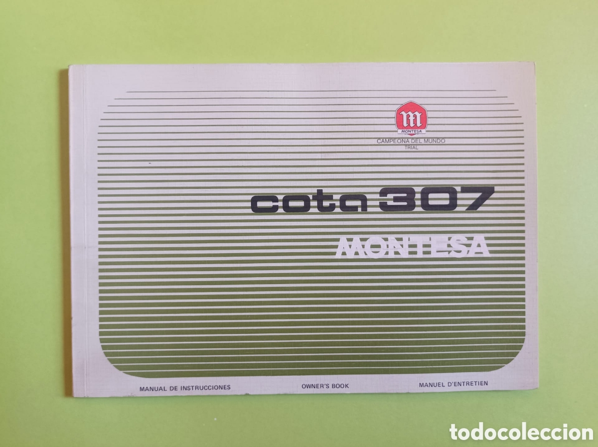Coches y motocicletas: Manual de instrucciones nuevo MONTESA COTA 307. Formato 210mm x 150mm. Tres idiomas .