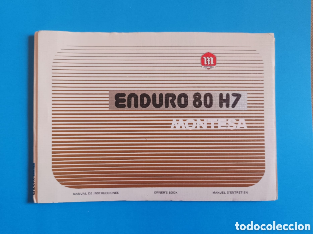 Coches y motocicletas: Manual de instrucciones nuevo MONTESA ENDURO 80 H7. Formato 210mm x 150mm. Tres idiomas .