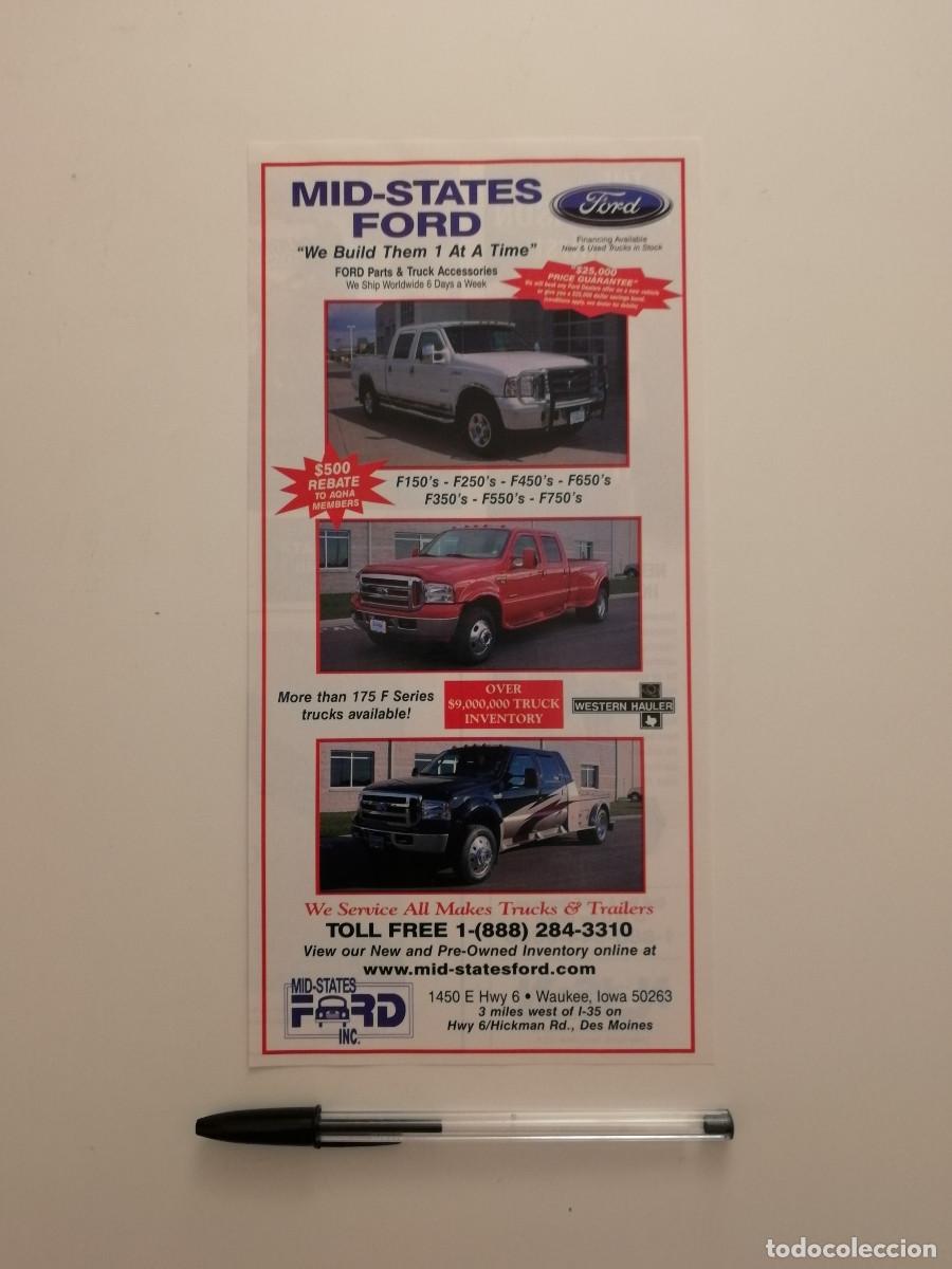 Coches y motocicletas: ANUNCIO ACARTONADO - WESTERN HAULER FORD PICK UP - PUBLICIDAD LAMINA - COCHE