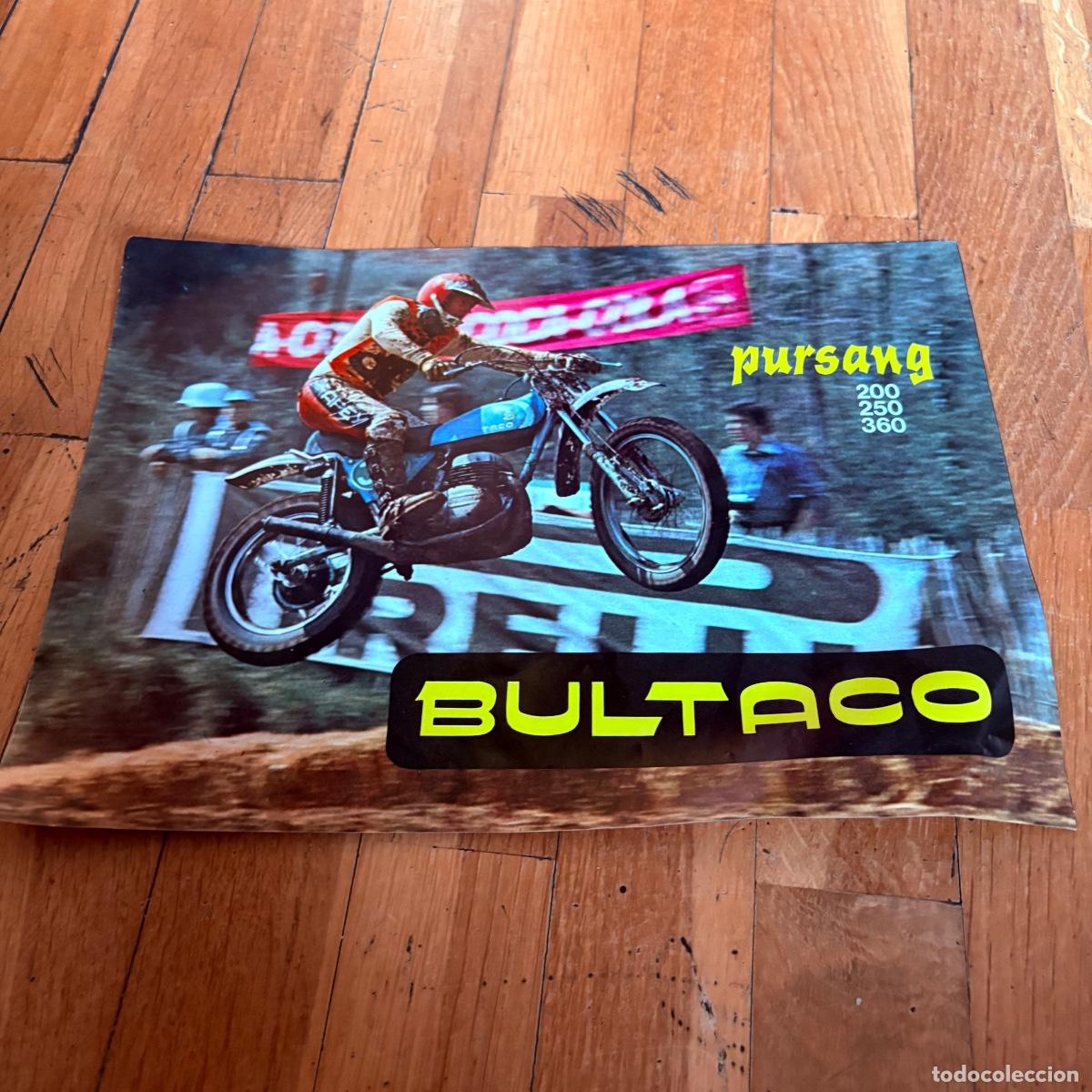 Coches y motocicletas: Cat&aacute;logo folleto publicidad original bultaco pursang 200 250 360 de 1974