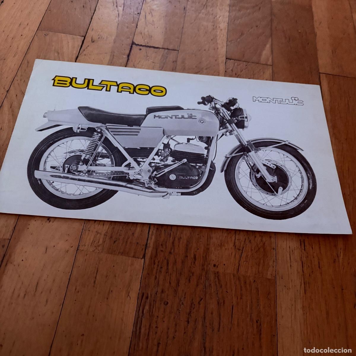 Coches y motocicletas: Cat&aacute;logo folleto publicidad original bultaco Montjuic 360 de 1972