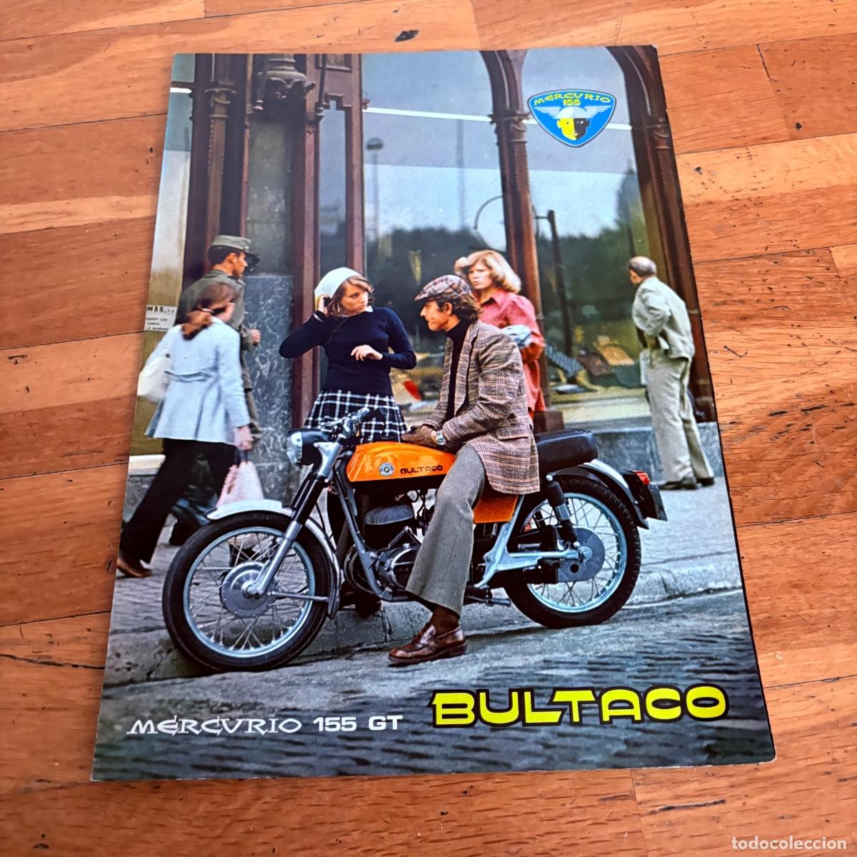 Coches y motocicletas: Cat&aacute;logo folleto publicidad original bultaco Mercurio 155 gt de 1974
