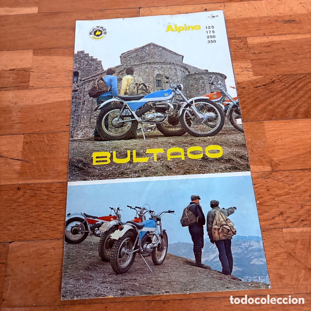 Coches y motocicletas: Cat&aacute;logo folleto publicidad original bultaco alpina 125 175 250 350 de 1973