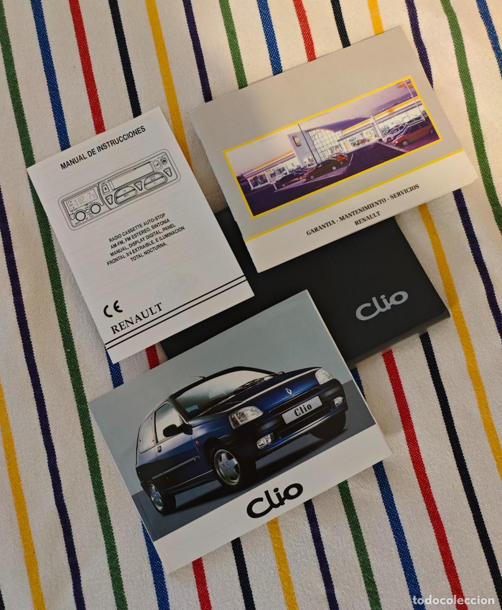 Coches y motocicletas: Manual Renault Clio 1997 Segunda Edici&oacute;n Espa&ntilde;ola + Carpeta y Libros Originales