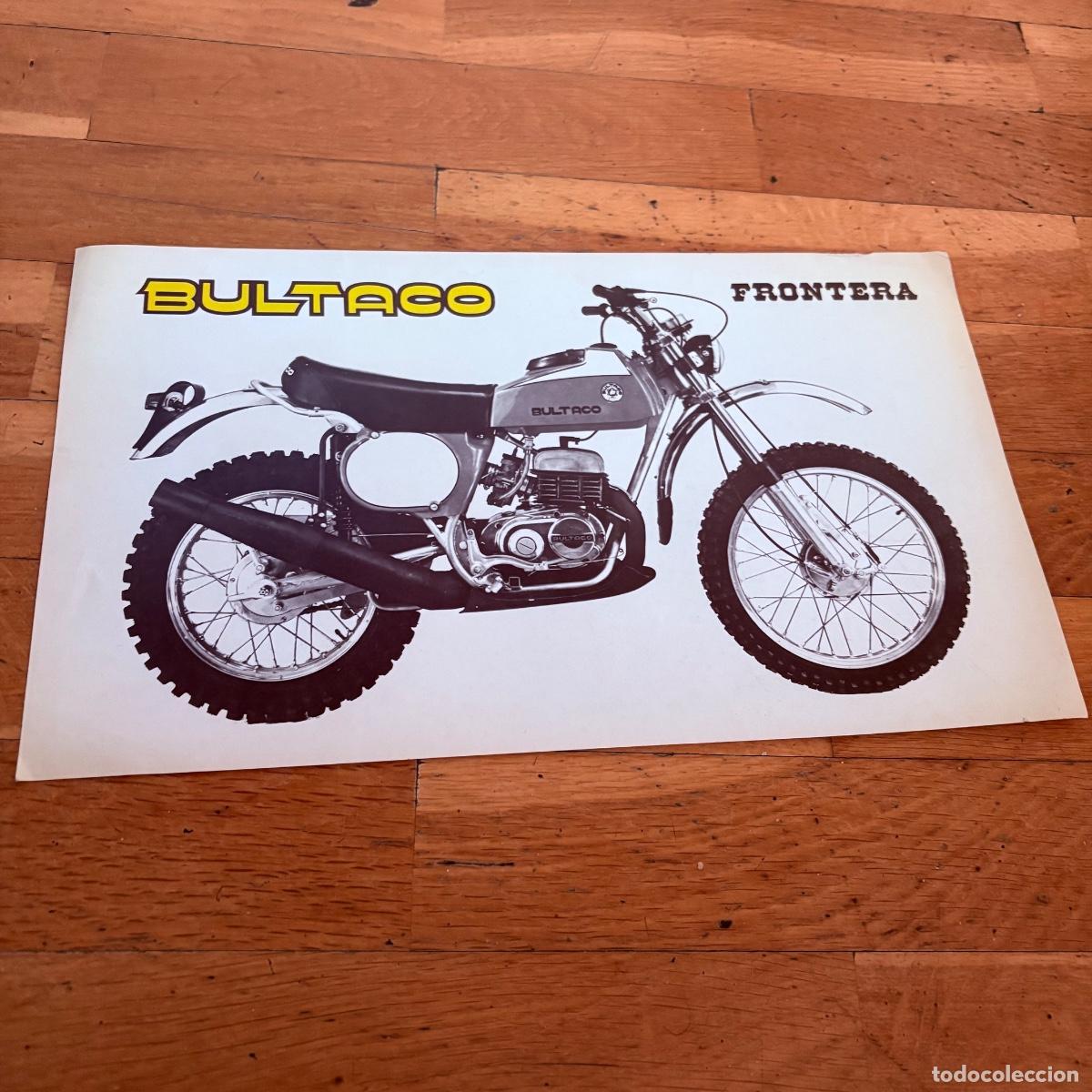 Coches y motocicletas: Cat&aacute;logo folleto publicidad original bultaco frontera 250 360 de 1974