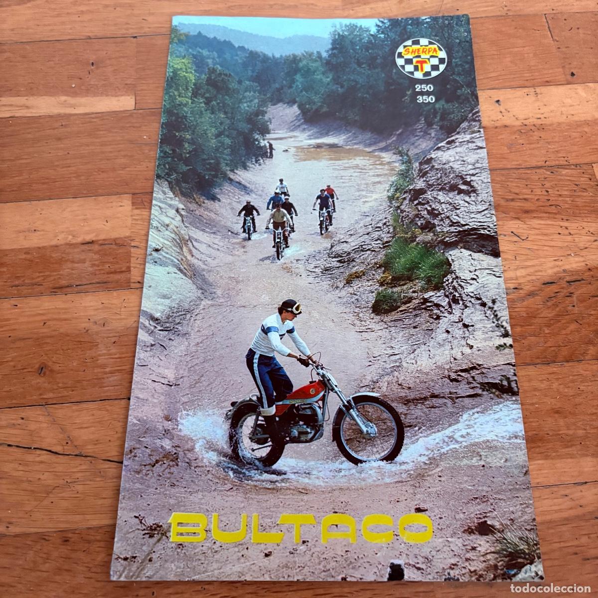 Coches y motocicletas: Cat&aacute;logo folleto publicidad original bultaco sherpa t 250 350 de 1973