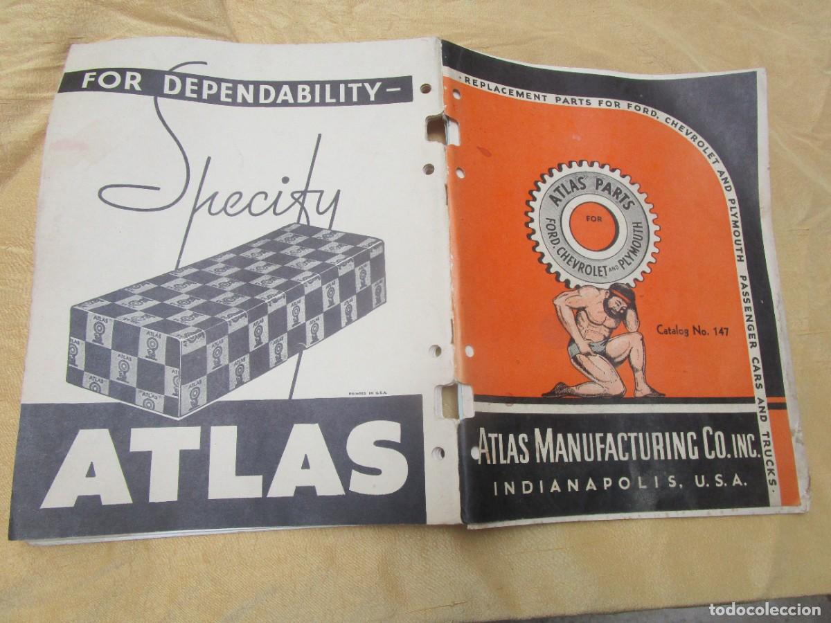 Coches y motocicletas: CATALOGO REPUESTOS PARA MARCAS FORD CHEVROLET Y PLYMOUTH - ATLAS MANUFACTURING CO INDIANAPOLIS.