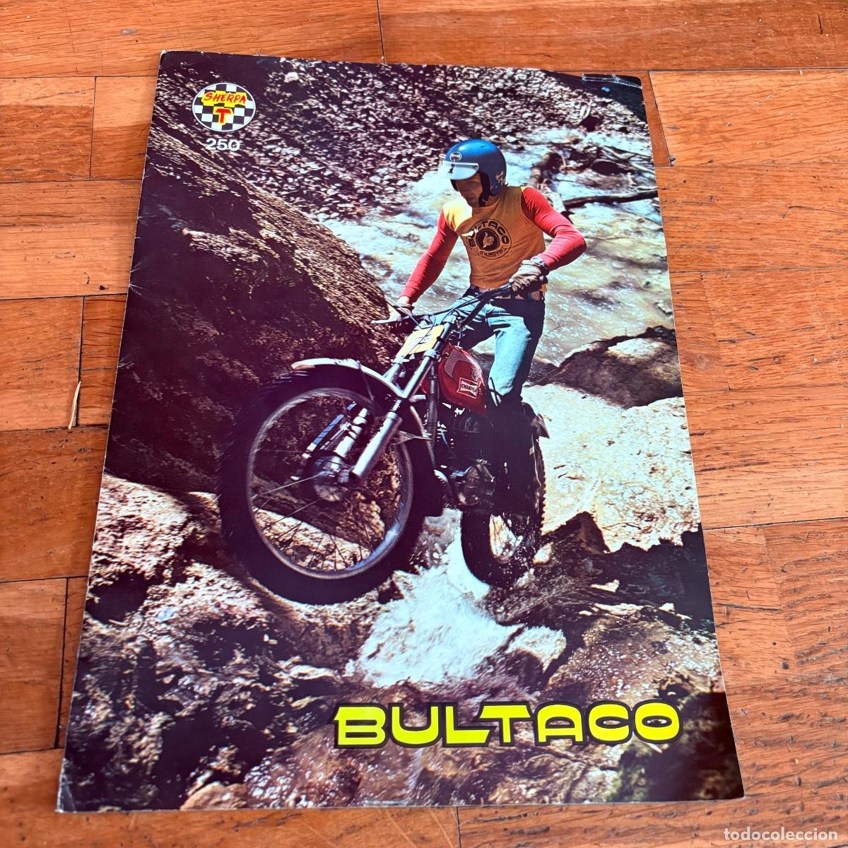 Coches y motocicletas: Cat&aacute;logo folleto publicidad original bultaco sherpa t 250 de 1975
