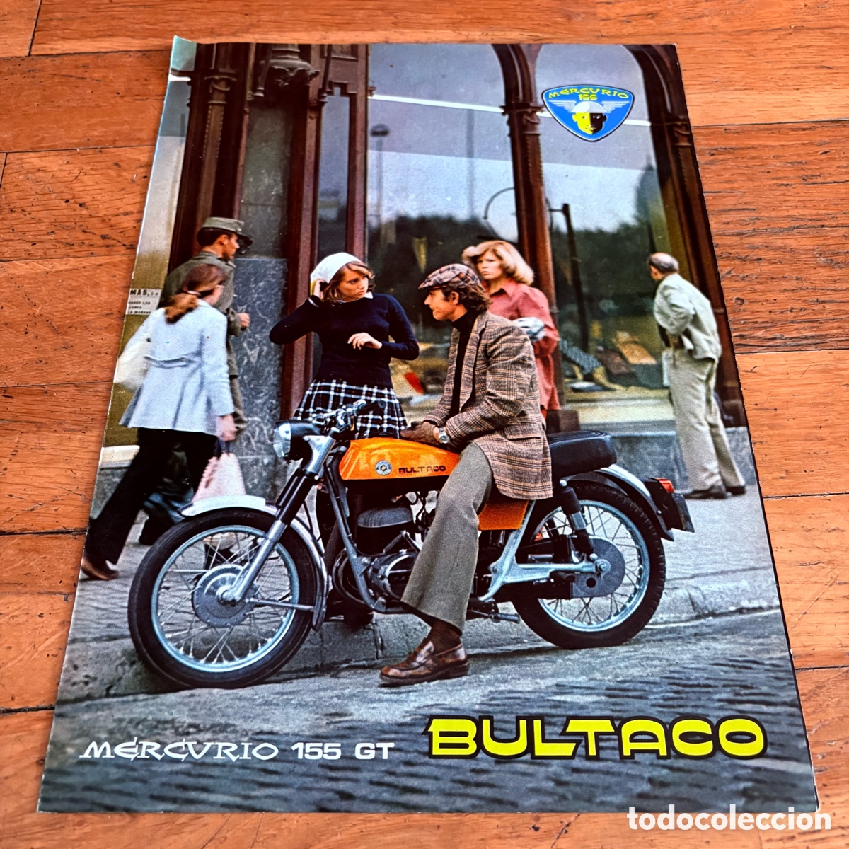 Coches y motocicletas: Cat&aacute;logo folleto publicidad original bultaco Mercurio 155 gt de 1974