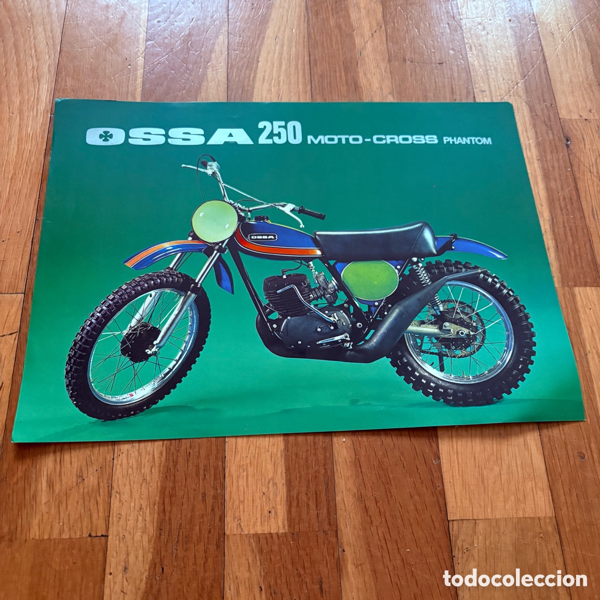 Coches y motocicletas: Cat&aacute;logo folleto publicidad ossa 250 moto-cross phantom de 1973
