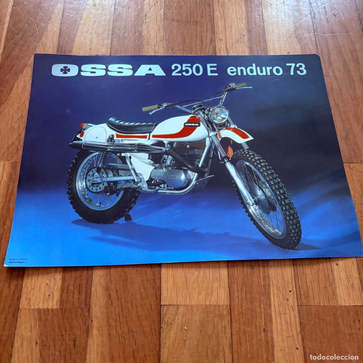 Coches y motocicletas: Cat&aacute;logo folleto publicidad ossa 250 e enduro 73de 1973