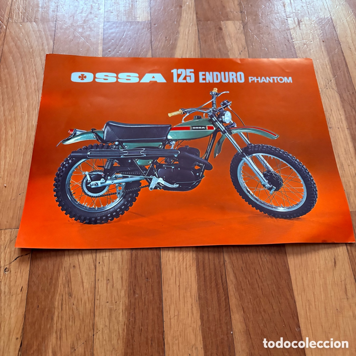 Coches y motocicletas: Cat&aacute;logo folleto publicidad ossa 125 enduro phantom de 1975