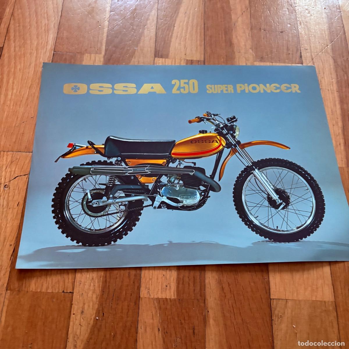Coches y motocicletas: Cat&aacute;logo folleto publicidad ossa 250 super pioneer de 1975