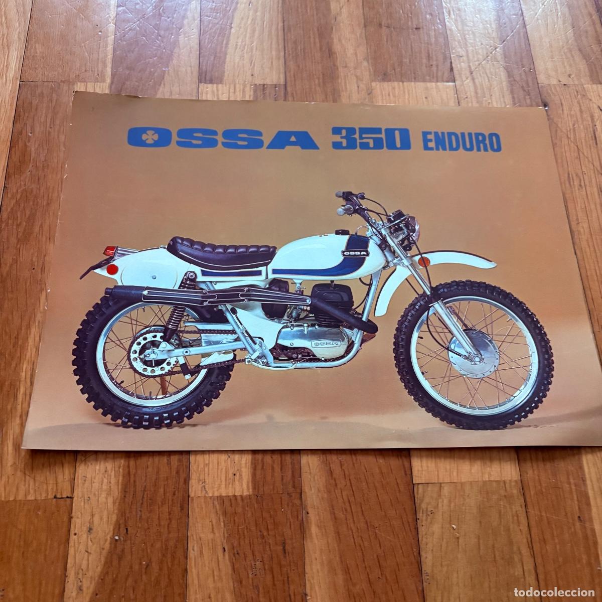 Coches y motocicletas: Cat&aacute;logo folleto publicidad ossa 350 enduro de 1975