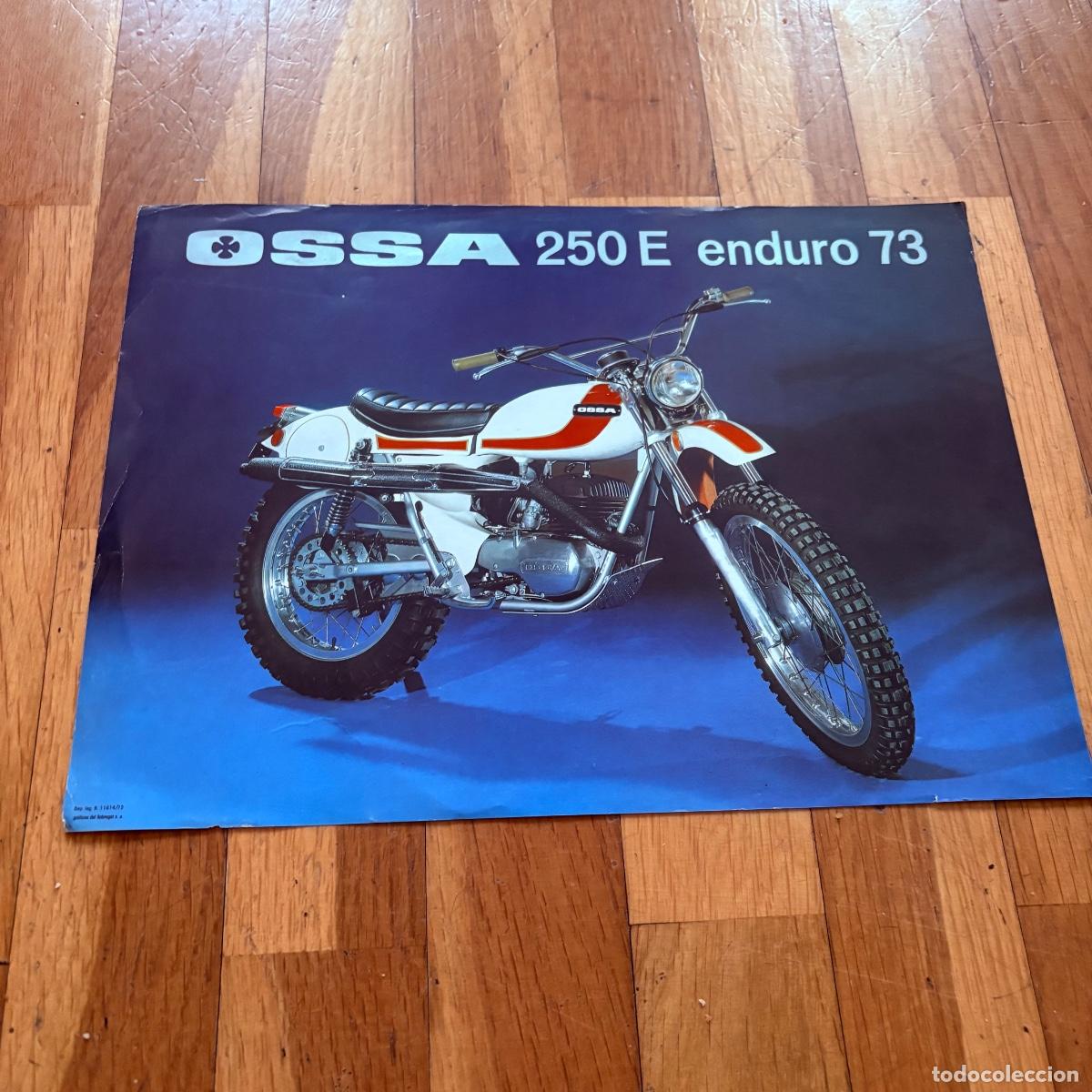 Coches y motocicletas: Cat&aacute;logo folleto publicidad ossa 250 e enduro 73 de 1973