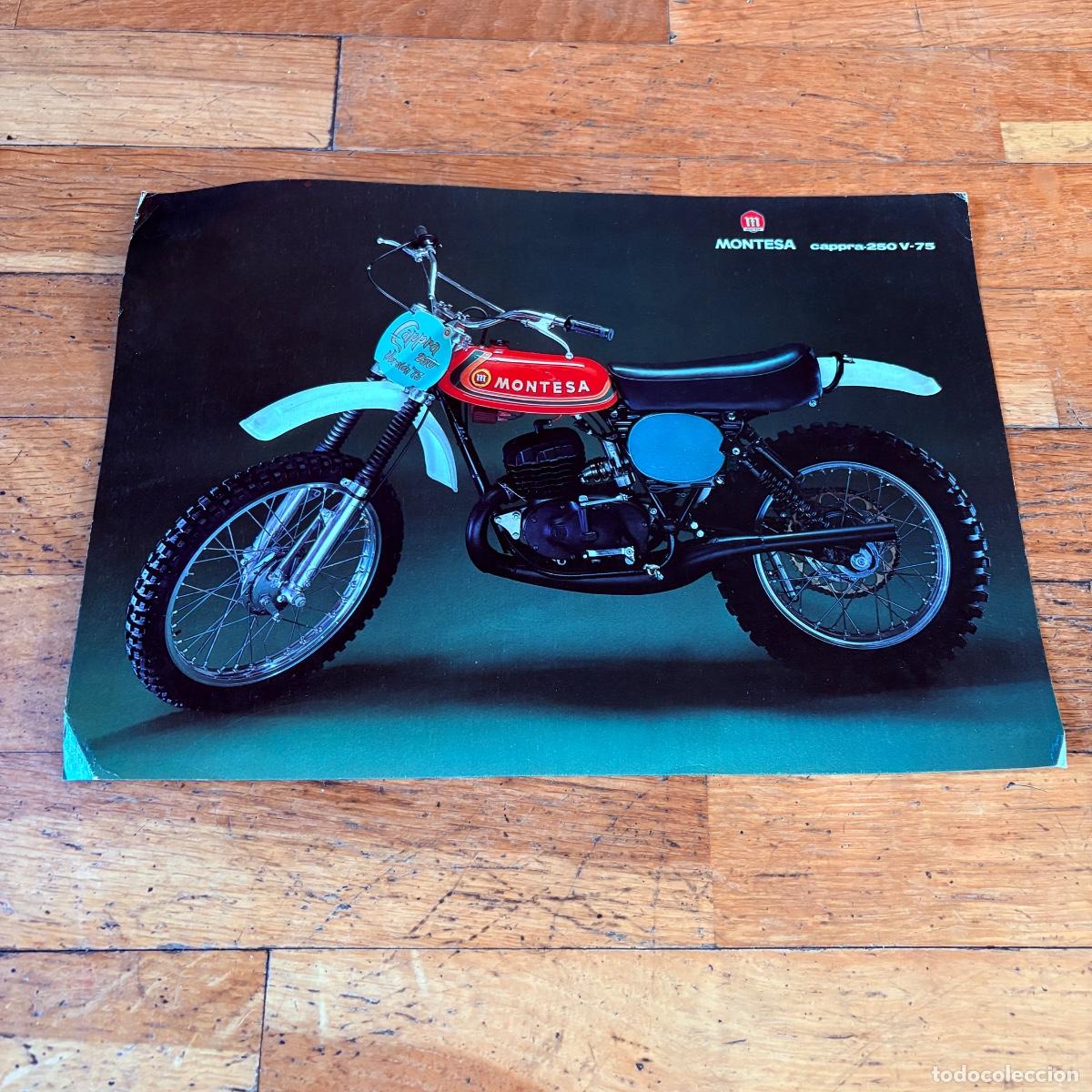 Coches y motocicletas: Cat&aacute;logo folleto publicidad original montesa cappra 250 v 75 de 1973