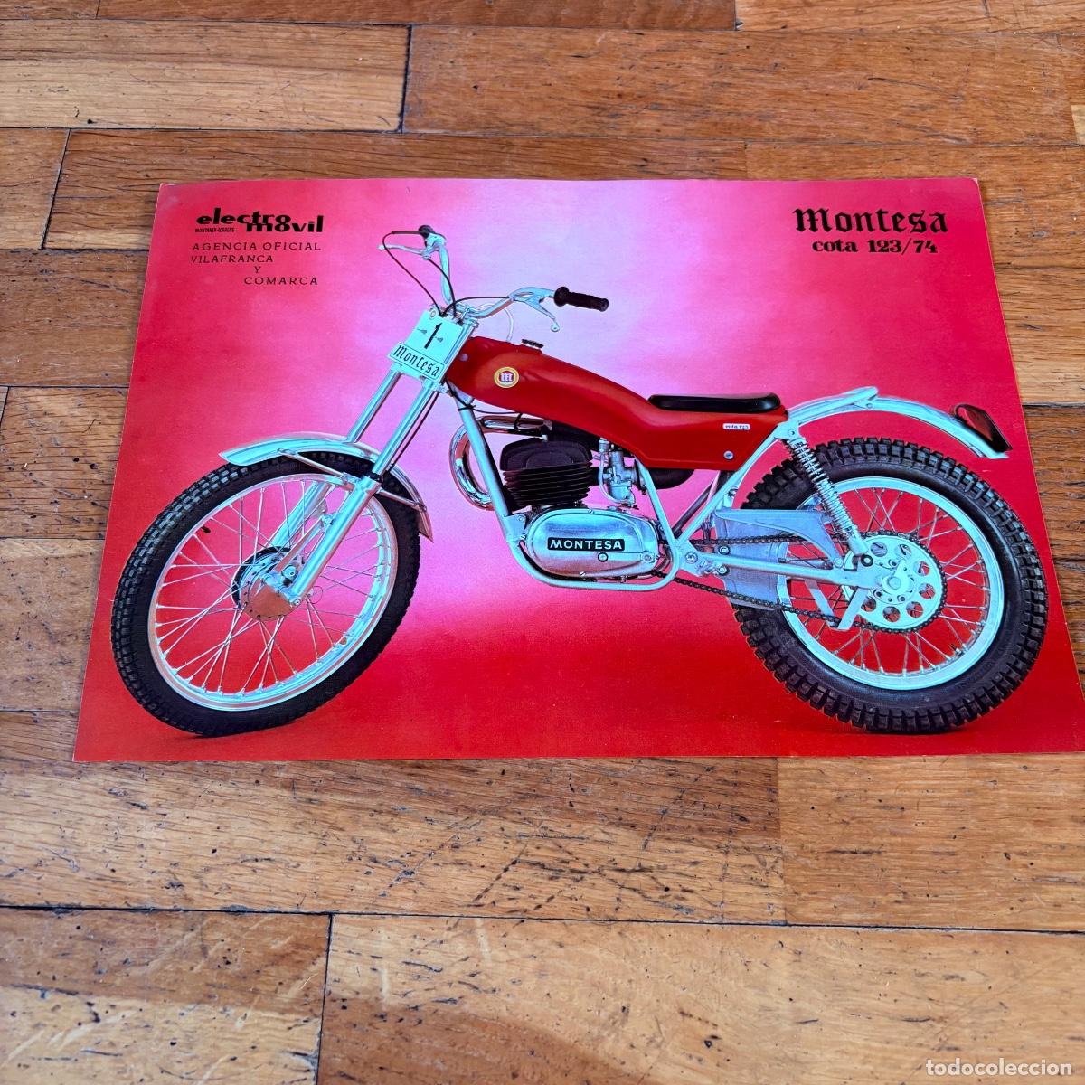 Coches y motocicletas: Cat&aacute;logo folleto publicidad original montesa cota 123/74