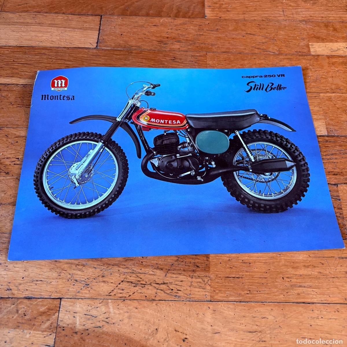 Coches y motocicletas: Cat&aacute;logo folleto publicidad original montesa cappra 250 vr de 1973