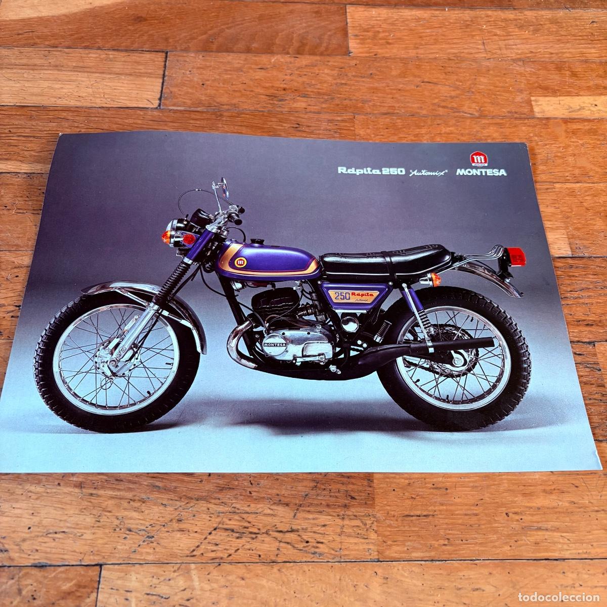 Coches y motocicletas: Cat&aacute;logo folleto publicidad original montesa rapita 250 automix
