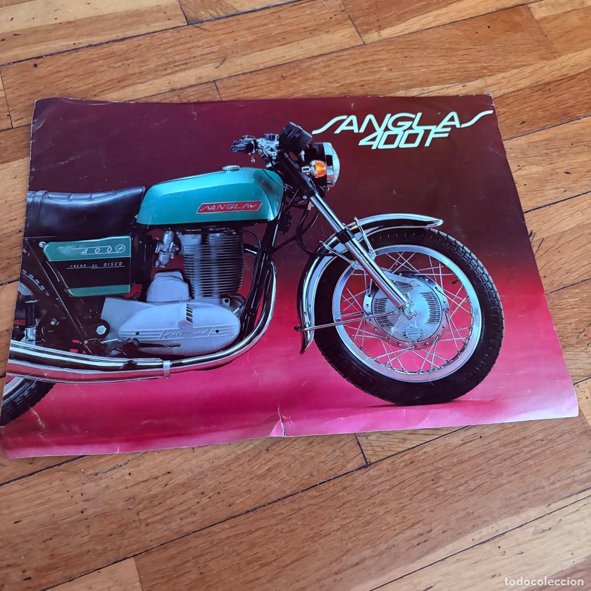 Coches y motocicletas: Cat&aacute;logo folleto publicidad original sanglas 400 f 400f