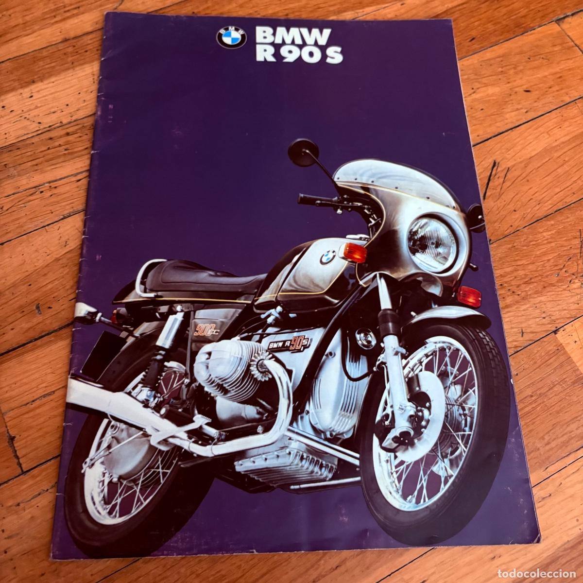 Coches y motocicletas: Cat&aacute;logo folleto publicidad original bmw r 90 s r90s de 1974
