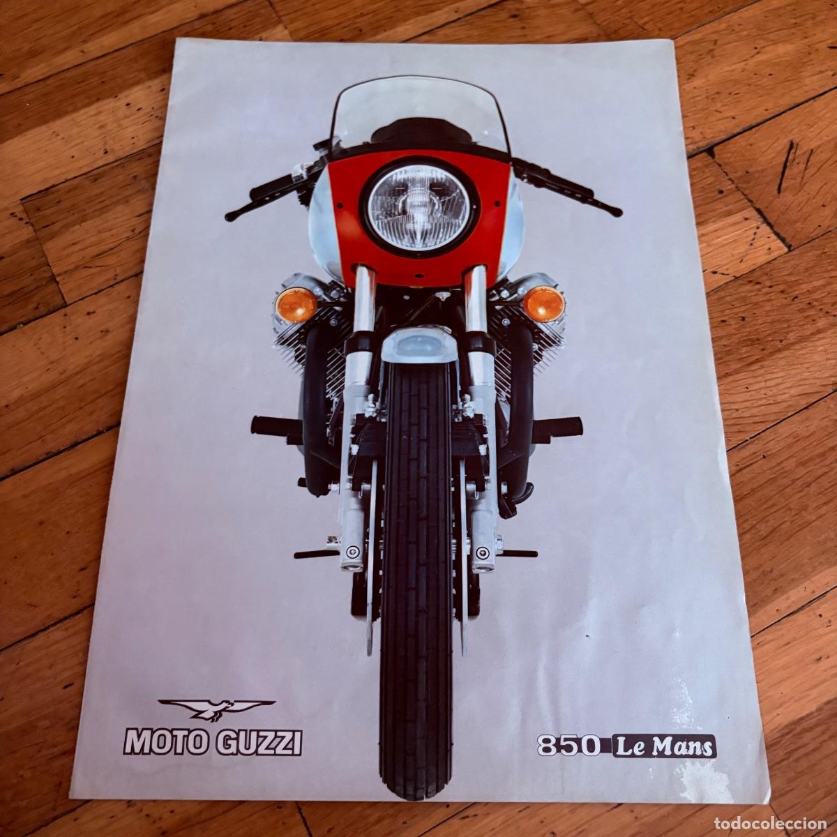 Coches y motocicletas: Cat&aacute;logo folleto publicidad original moto guzzi 950 le mans