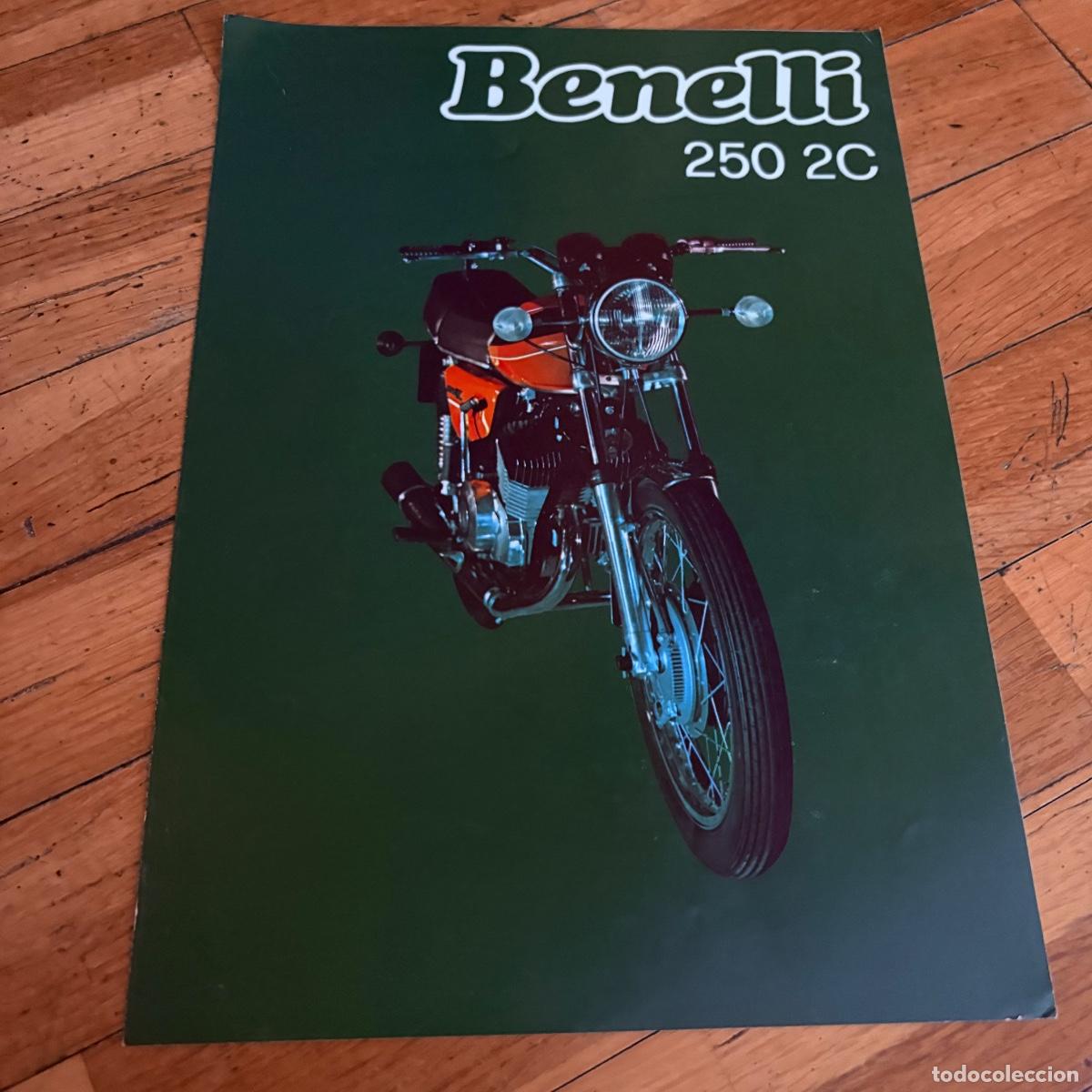 Coches y motocicletas: Cat&aacute;logo folleto publicidad original benelli 250 2c