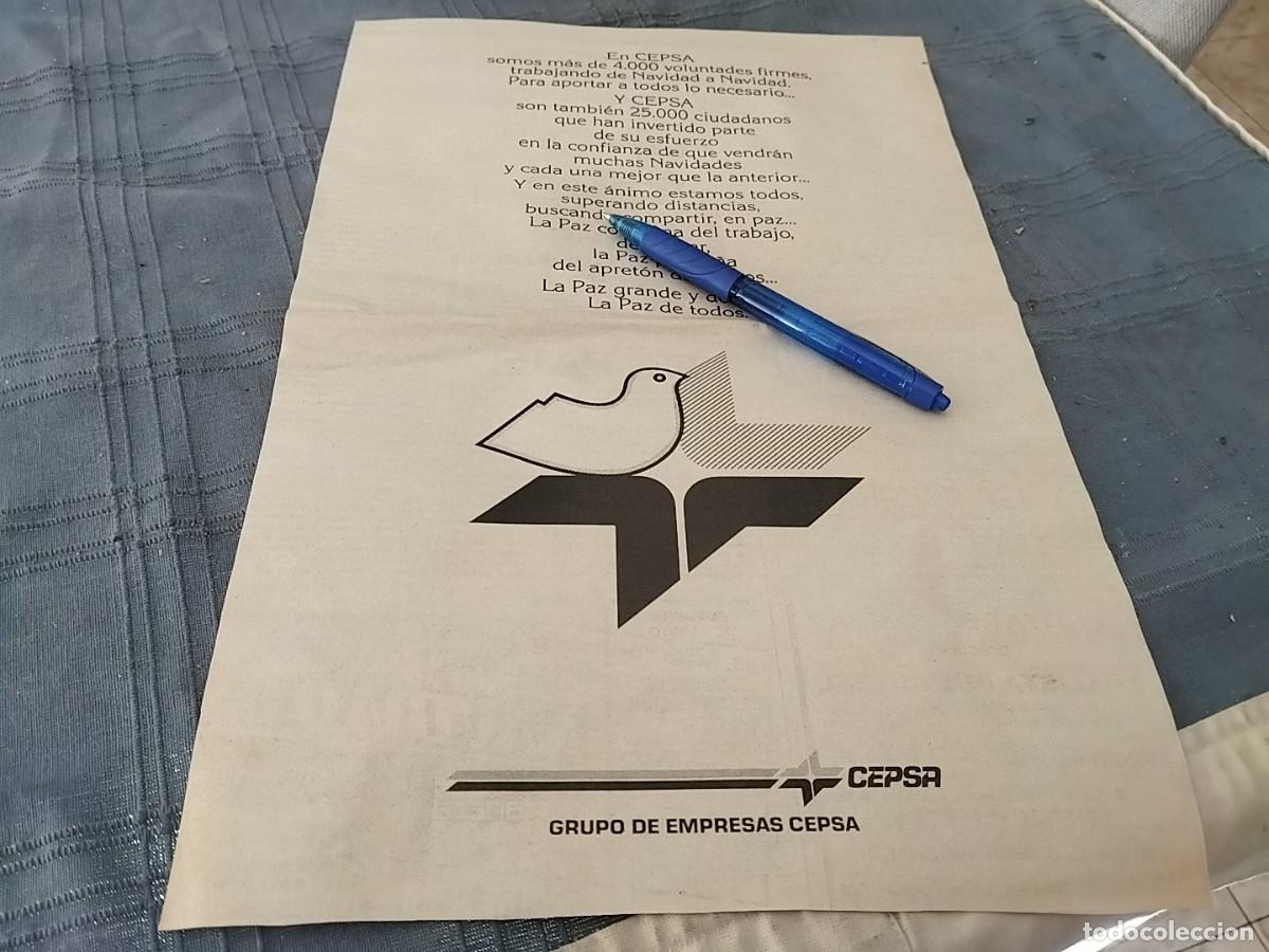 Coches y motocicletas: CEPSA ANUNCIO PUBLICIDAD PERI&Oacute;DICO 1985 BONITO PARA ENMARCAR