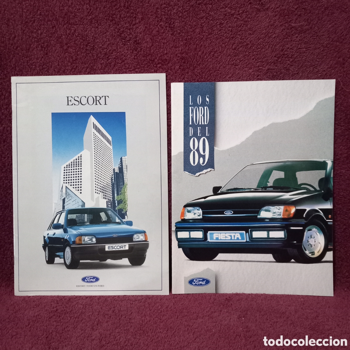 Coches y motocicletas: 2&times;CATALOGOS FORD(FIESTA+ESCORT+SIERRA+ORION+SCORPIO+TRASIT)INCLUYE MOD. DEPORTIVOS,EXCELENTE ESTADO