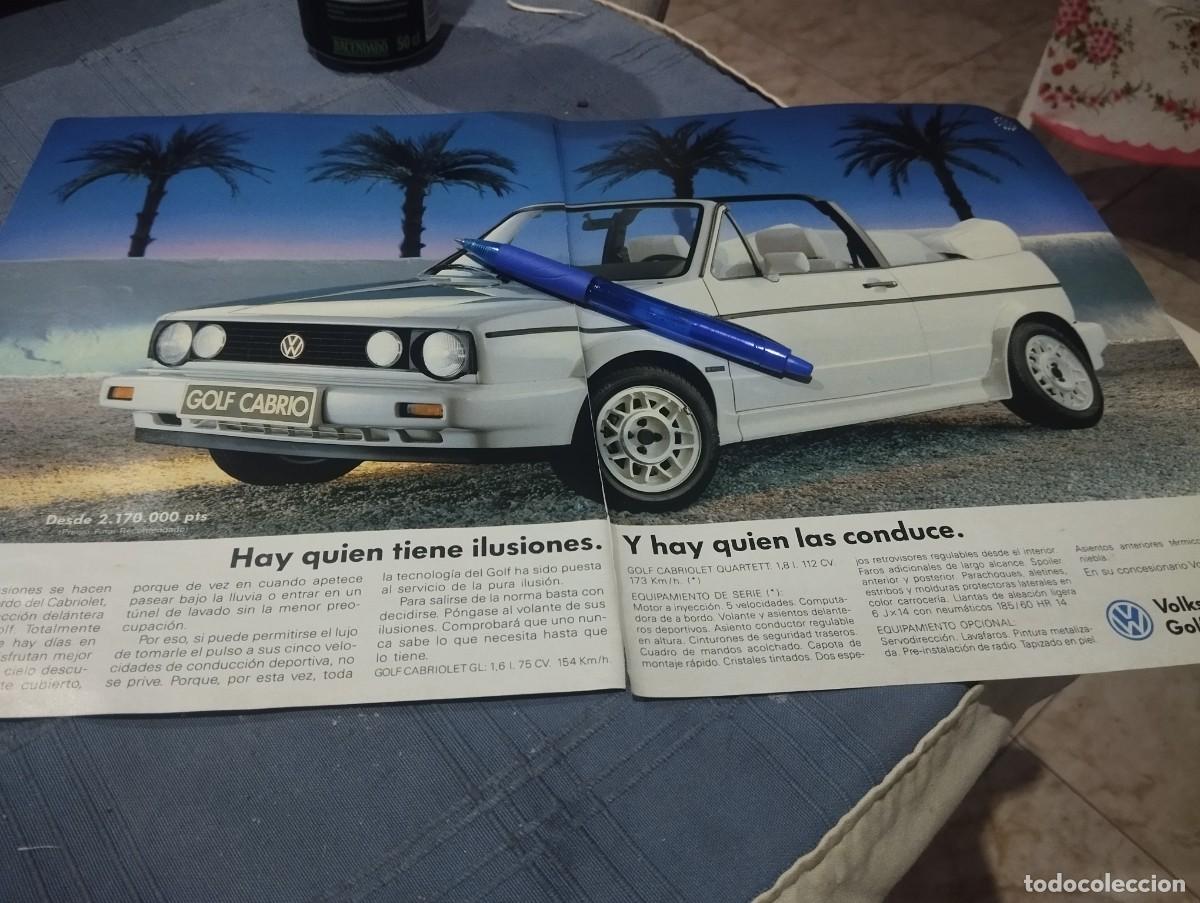 Coches y motocicletas: COCHE VOLKSWAGEN GOLF CABRIO CABRIOLET ANUNCIO PUBLICIDAD REVISTA 1989 BONITO PARA ENMARCAR
