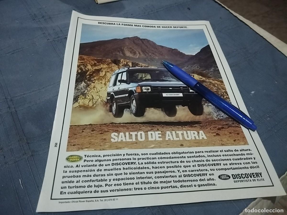 Coches y motocicletas: LAND ROVER DISCOVERY ANUNCIO PUBLICIDAD REVISTA 1992 BONITO PARA ENMARCAR