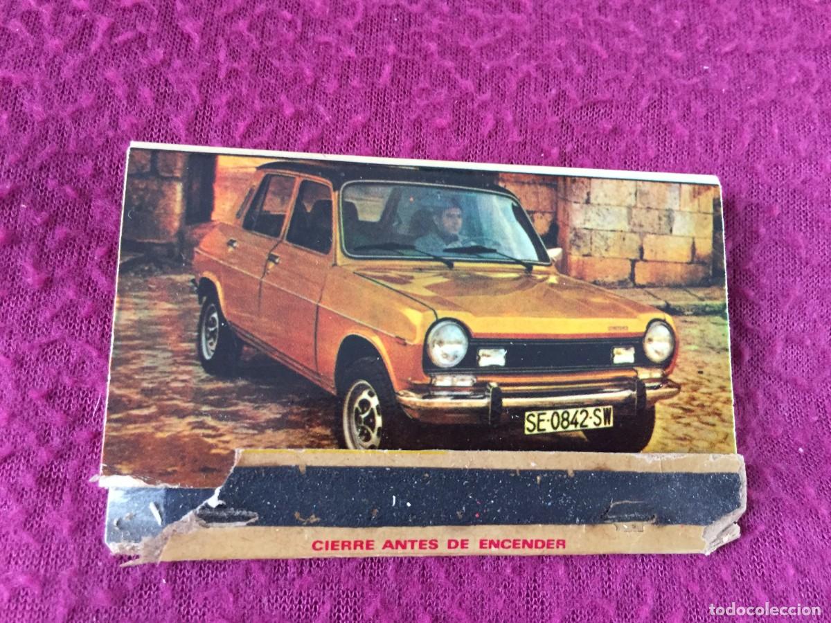 Coches y motocicletas: CAJA DE CERILLAS CON PUBLICIDAD DEL SIMCA 1200 ESPECIAL