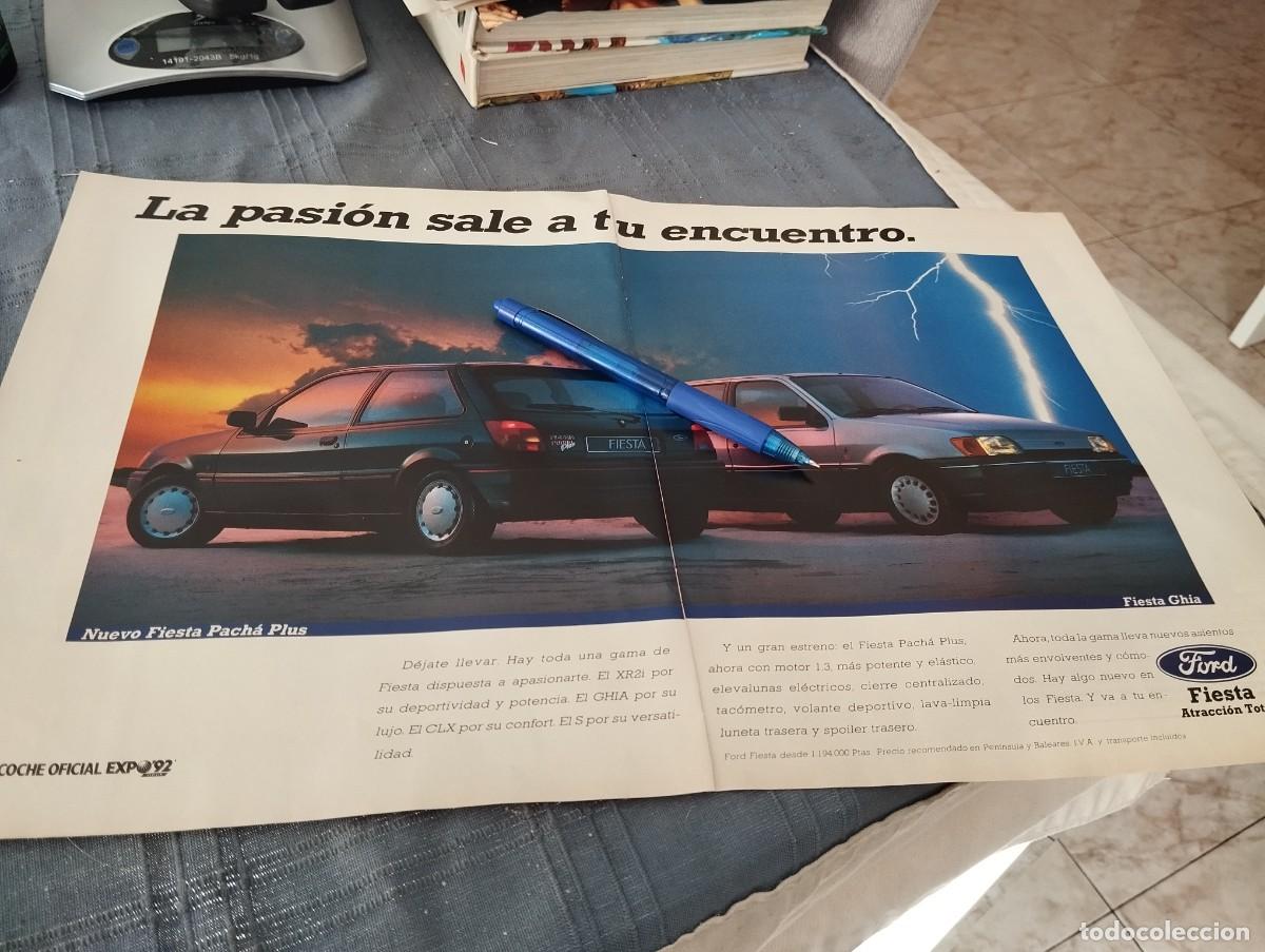 Coches y motocicletas: FORD FIESTA PACHA PLUS Y FOR FIESTA GHIA ANUNCIO PUBLICIDAD REVISTA 1991 BONITO PARA ENMARCAR