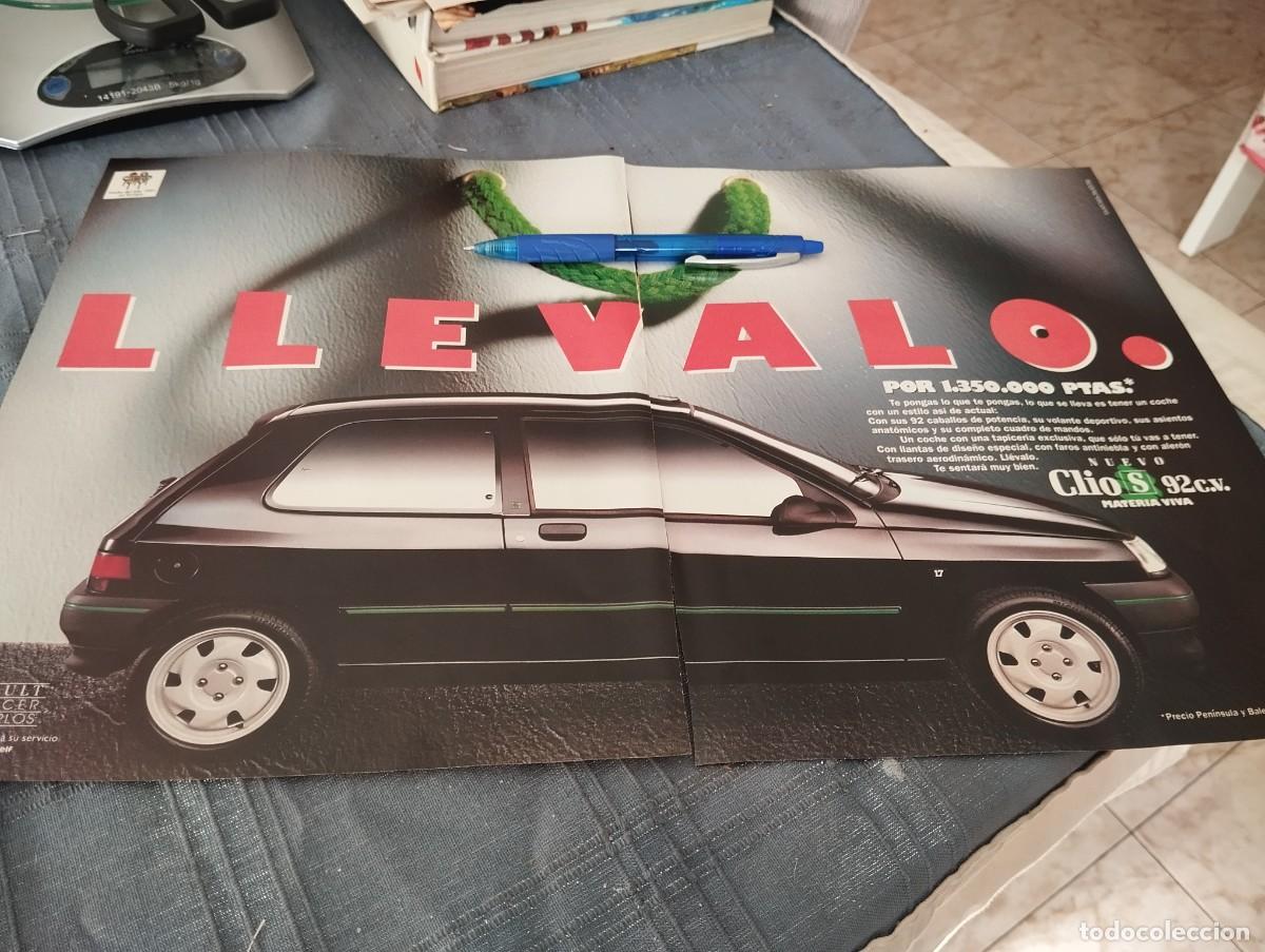 Coches y motocicletas: COCHE RENAULT CLIO S 92 C.V. ANUNCIO PUBLICIDAD REVISTA 1991 BONITO PARA ENMARCAR