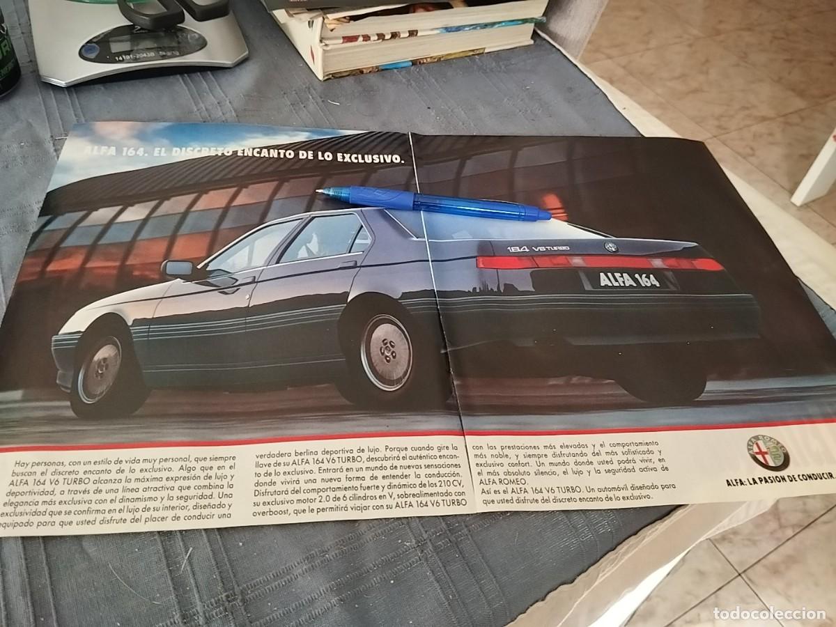 Coches y motocicletas: COCHE ALFA ROMEO 164 V6 TURBO ANUNCIO PUBLICIDAD REVISTA 1991 BONITO PARA ENMARCAR