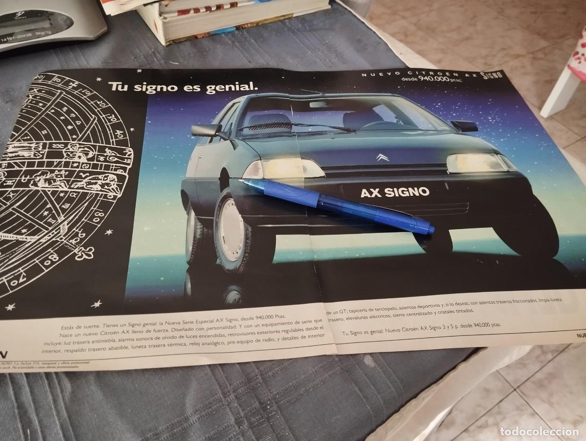 Carros e motociclos: COCHE CITROEN AX SIGNO GRAN ANUNCIO PUBLICIDAD REVISTA 1992 BONITO PARA ENMARCAR