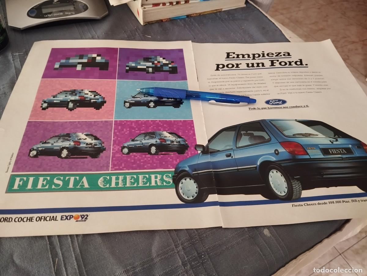 Coches y motocicletas: COCHE FORD FIESTA CHEERS GRAN ANUNCIO PUBLICIDAD REVISTA 1992 BONITO PARA ENMARCAR