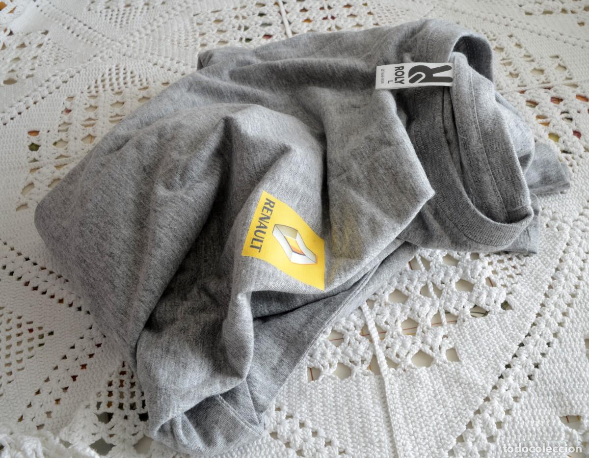 Coches y motocicletas: Camiseta gris con logotipo de Renault talla L, nueva , vintage