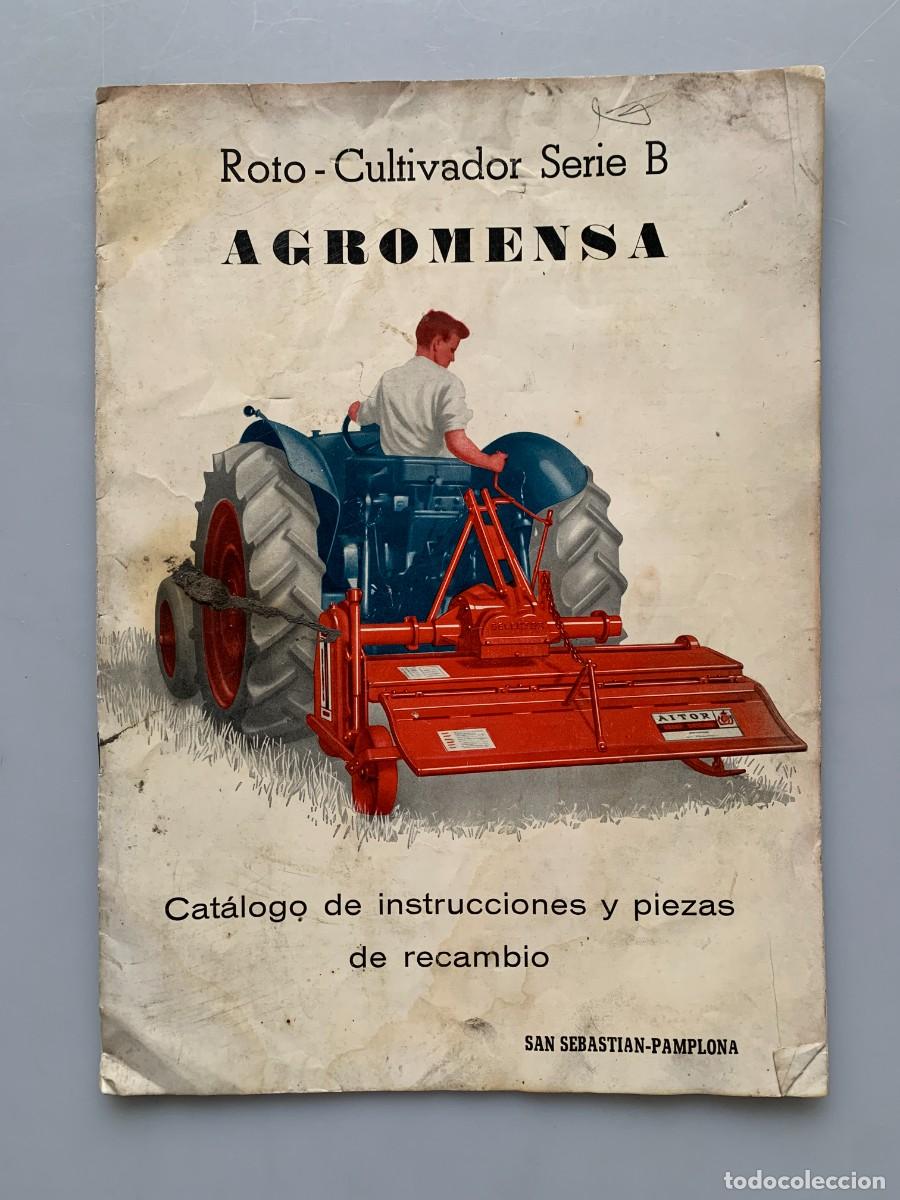 Coches y motocicletas: AGROMENSA Manual Rotocultivador Cultivador Serie B Maquinaria Agricola Vintage 60s