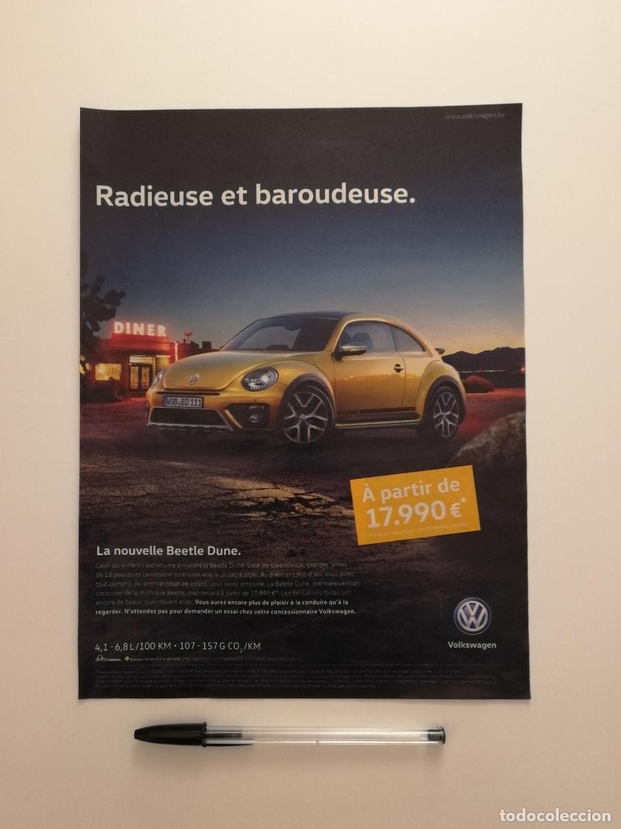 Coches y motocicletas: ANUNCIO ACARTONADO -A4- Volkswagen Beetle Dune - COCHE - PUBLICIDAD LAMINA