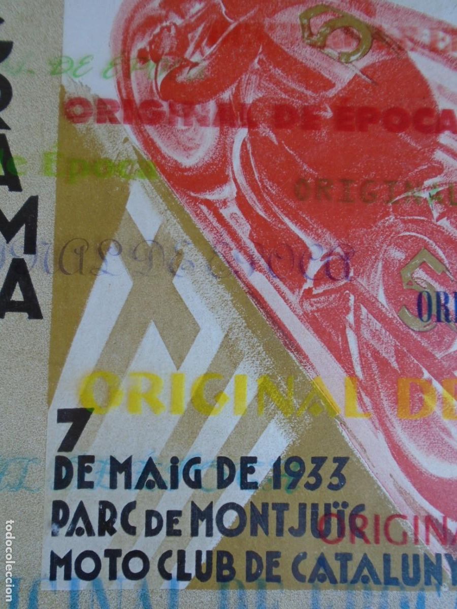 Coches y motocicletas: (CAT-260702)Programa Gran premi de Barcelona motocicletes i sidecars, 1933, Moto Club Catalunya